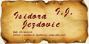 Isidora Jezdović vizit kartica